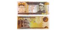 Dominican Republic #169b  	 20 Pesos Oro